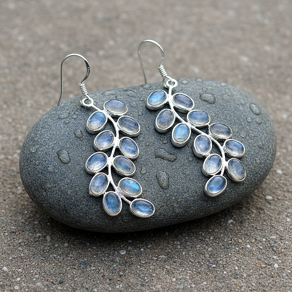 Dvora Moonstone Earrings