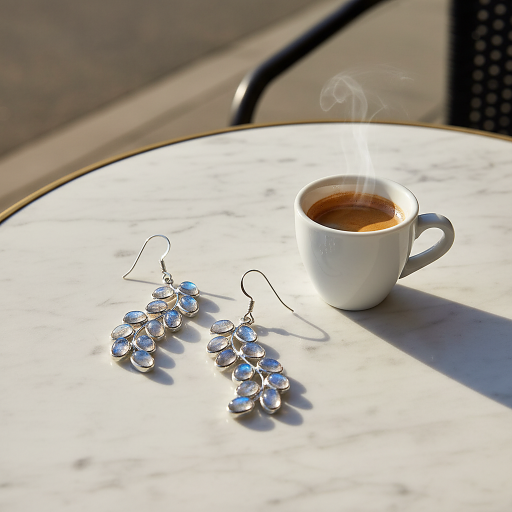 Dvora Moonstone Earrings