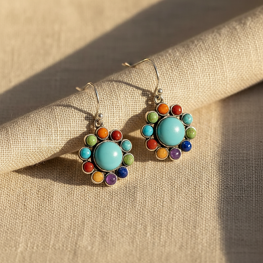 Une Turquoise Earrings