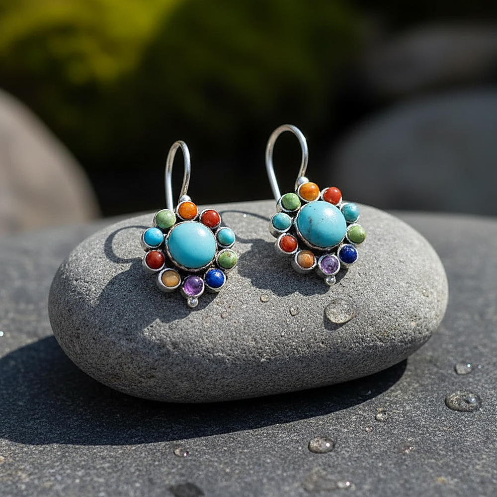 Une Turquoise Earrings