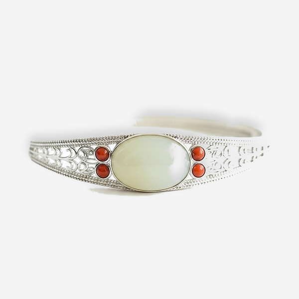 Clemence Silver Bangle