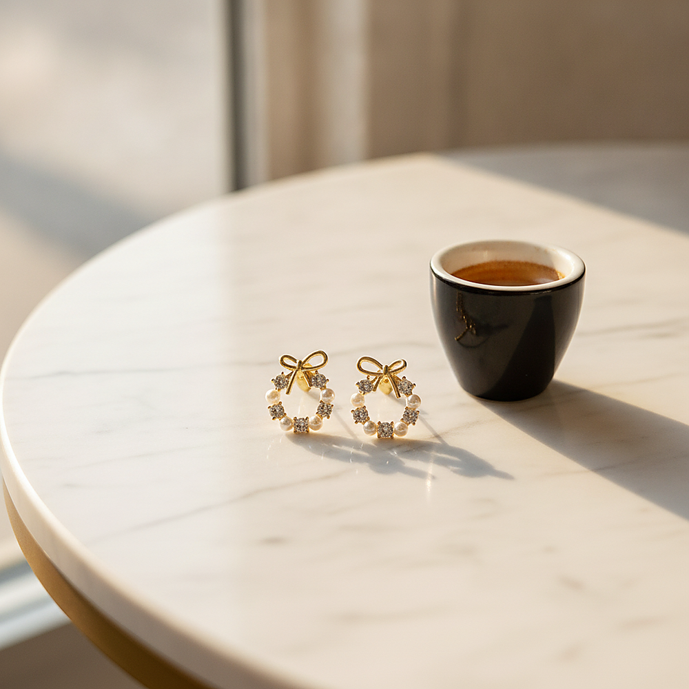 Marguerite Pearl Earrings