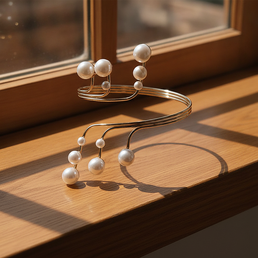 Une Pearl Bangle