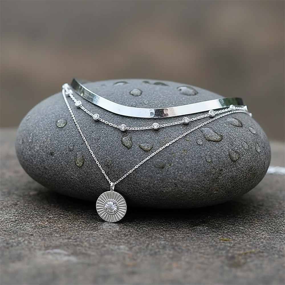 Maelys Silver Necklace