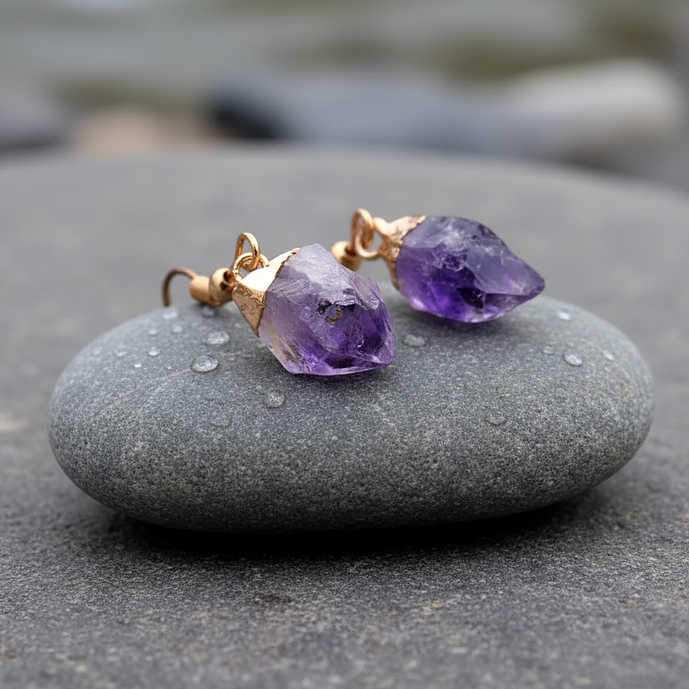 Beatrice Amethyst Earrings