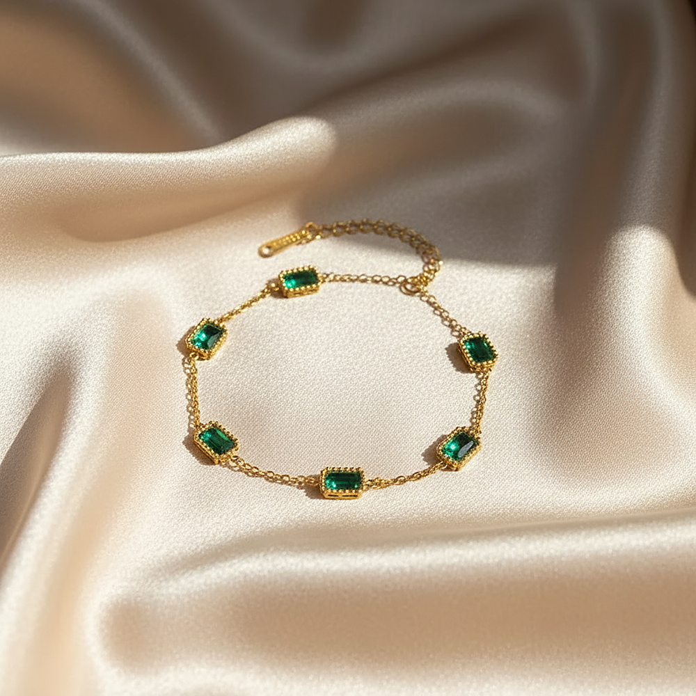 Ottilie Emerald Bracelet