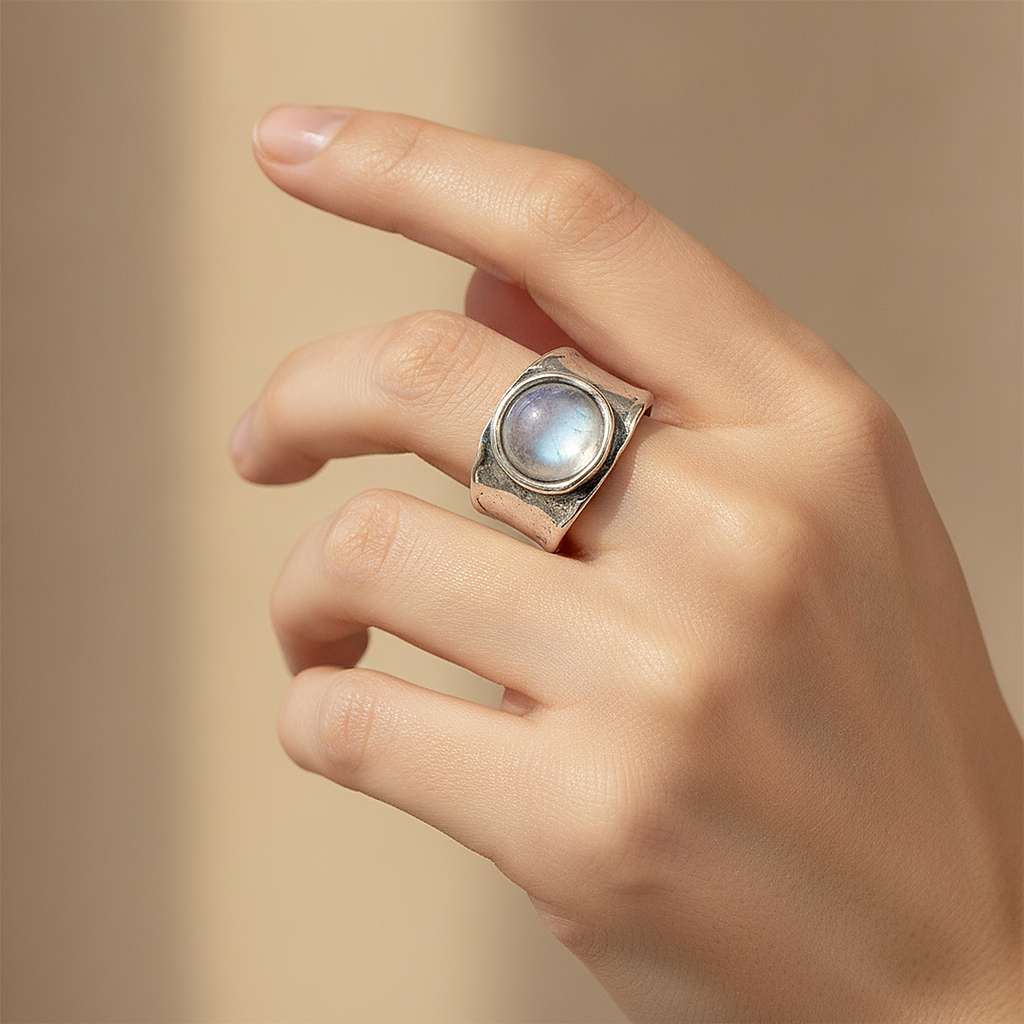 Thessaly Moonstone Ring