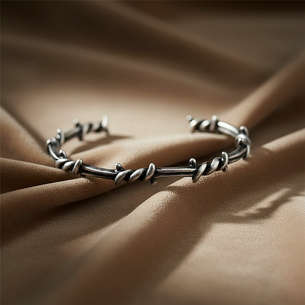 Ines Silver Bangle