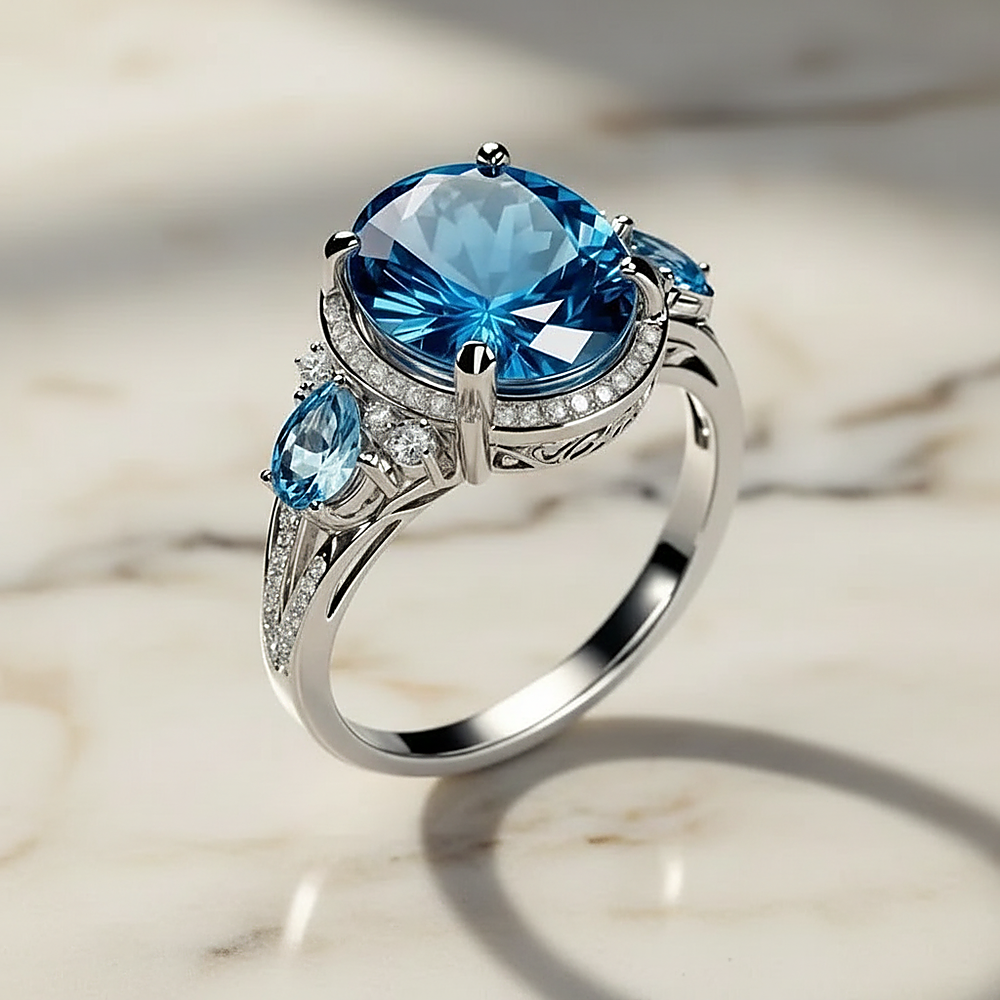 Halcyon Crystal Ring