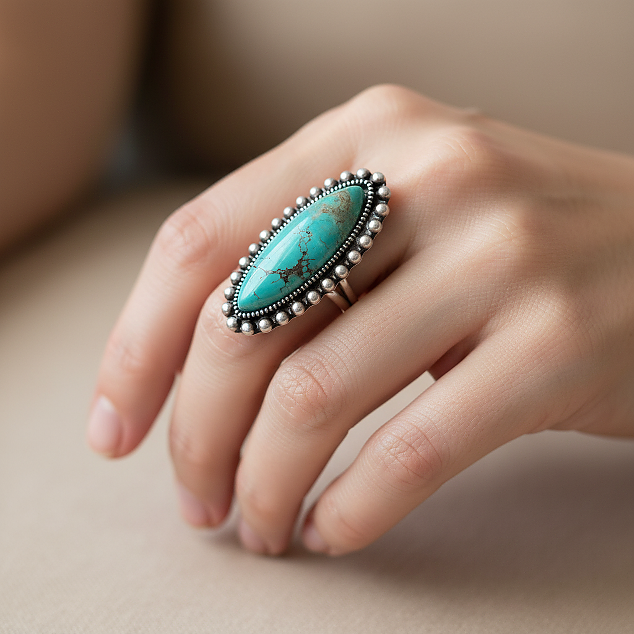 Solveig Turquoise Ring