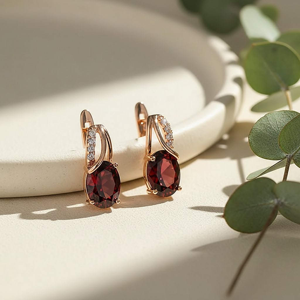 Solveig Ruby Earrings