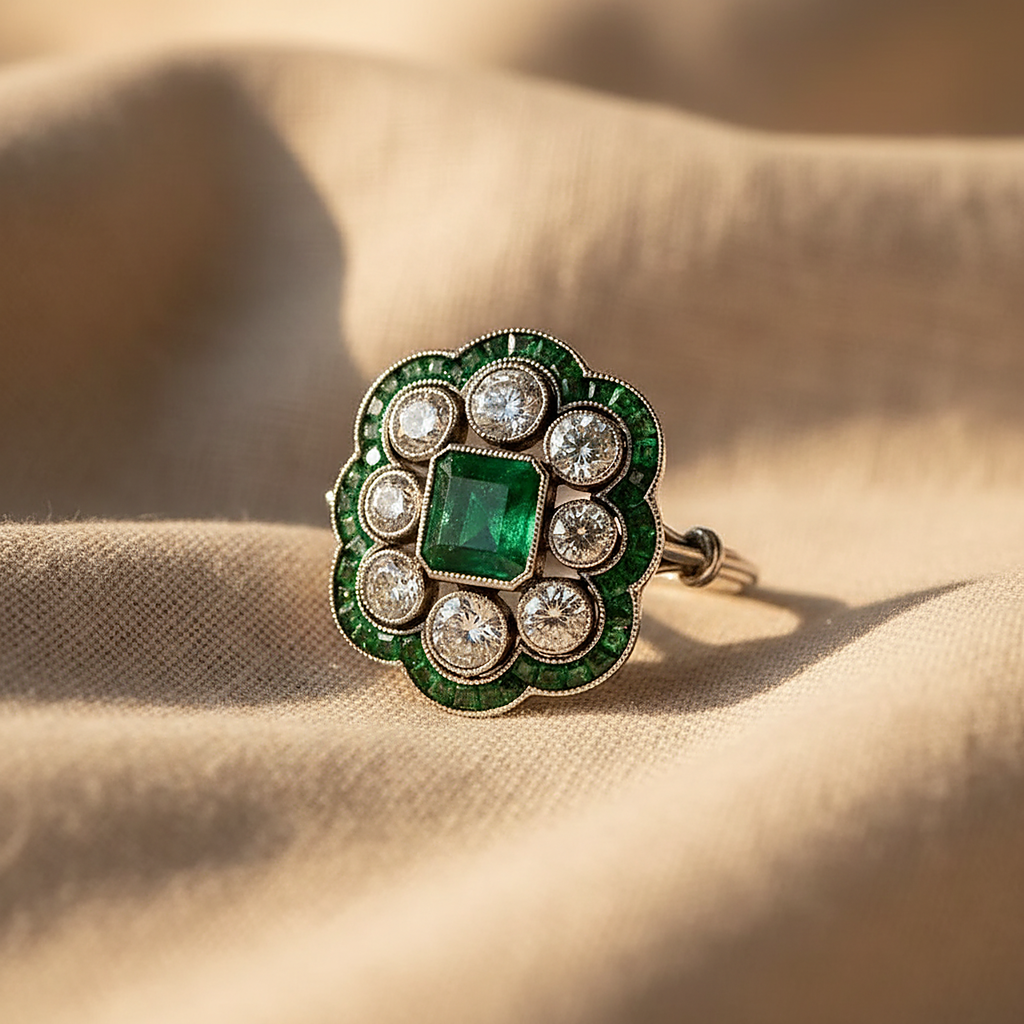 Aurore Emerald Ring
