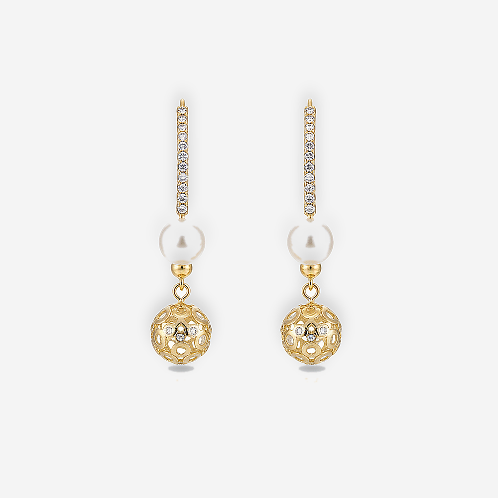 Genevieve Pearl Earrings