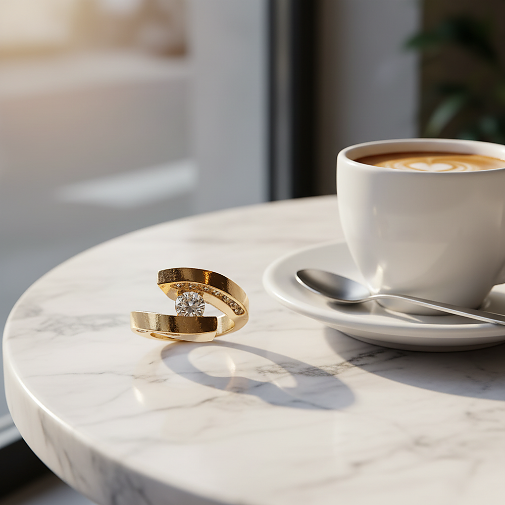 Cassia Zirconia Ring